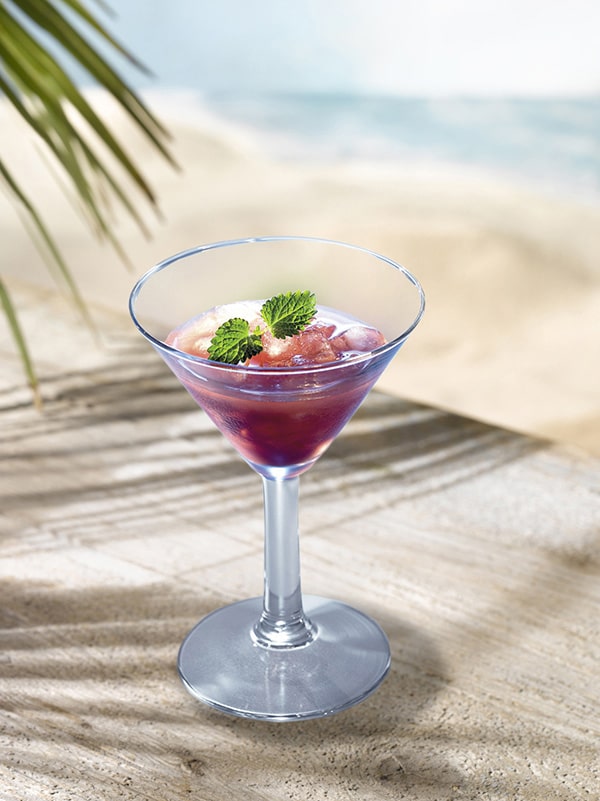 cocktail caipi fraise verre a pied