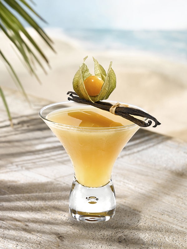 cocktail sous les tropiques avec vanille