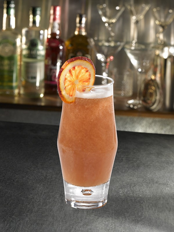 cocktail booh avec orange en décoration
