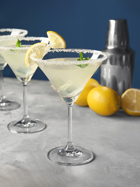 Cocktail gin daisy citron