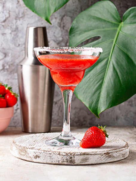 Cocktail strawberry daiquiri fraise