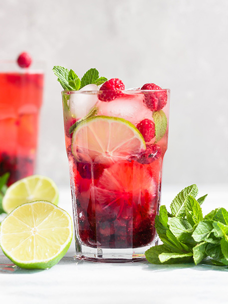 cocktail canadian raspberry mojito