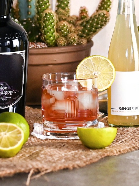 cocktail el diablo, à base de tequila, de ginger beer et crème de cassis