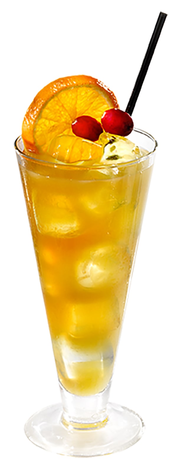 cocktail master p avec décoration dans le verre orange et paille