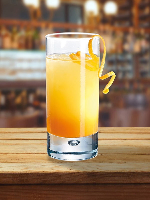 cocktail mellow five orange et zeste d'orange