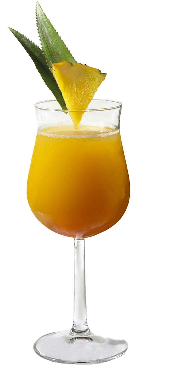cocktail pear to peach avec un ananas