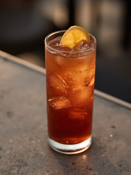 cocktail red purple avec vodka et crème de cassis servi dans un verre avec des glaçons