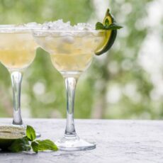 cocktails décorés avec des zestes