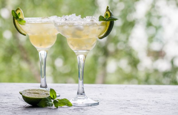 cocktails décorés avec des zestes