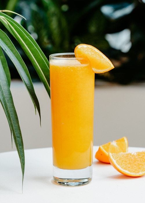Cocktail verre long drink orange