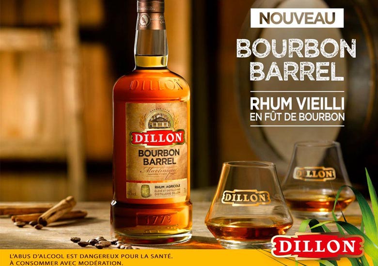 Dillon bourbo barreil bouteille verre cocktail