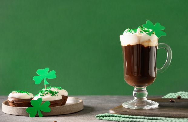 Cocktail irish coffee pour la saint Patrick