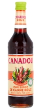 Bouteille sirop de canne Canadou roux.
