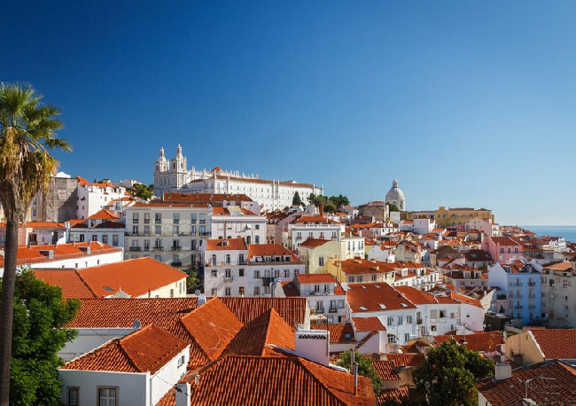 Voyage vue de Lisbonne ville du Portugal