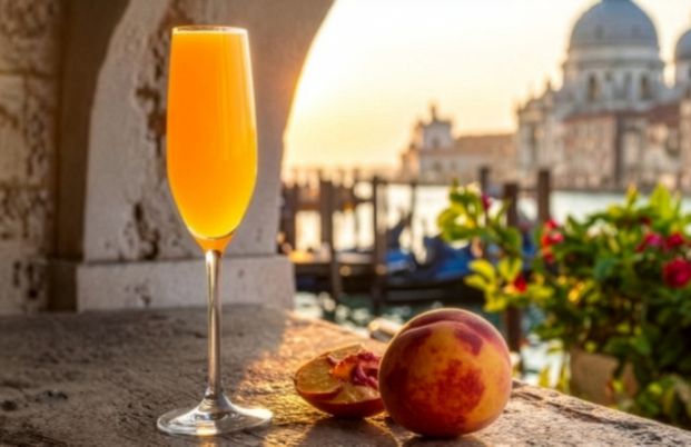 Cocktails d'Italie : verre posé sur une table de terrasse
