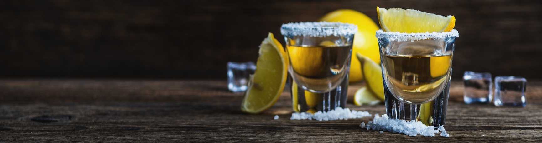 Cocktail Tequila Citron shot et sucre