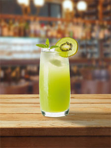 cocktail sans alcool au kiwi et gingembre