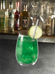 cocktail vert à la menthe
