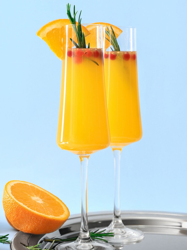 Recette Mimosa à base de champagne et de jus d'orange