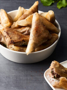 Briouate de boeuf et de citrons confits