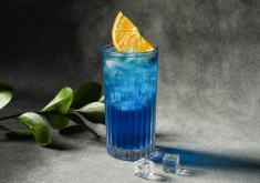 cocktail blue lagoon à base de curaçao et vodka