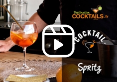 étapes de préparation du cocktail spritz en vidéo