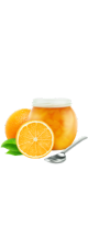 Pot de marmelade d'orange.