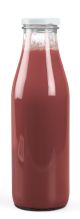 Bouteille de jus de raisin rouge