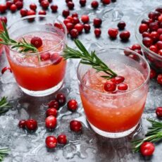 Cocktails au cranberry