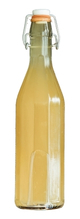 Bouteille sirop de pêche.
