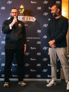 Robin Passera et Mickael Guidot lors de la cérémonie de remise des prix de The Bartenders Society