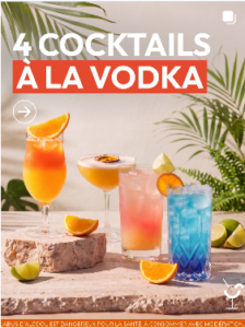 Cocktails à la vodka