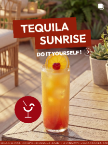 Cocktail Tequila Sunrise